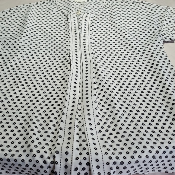 Max Studio Black y White Lucky Blouse - Picture 4 of 7